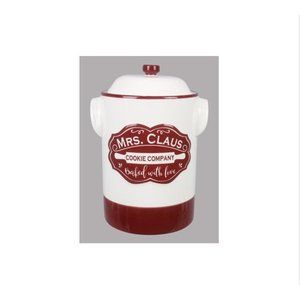 Mrs. Claus Cookie Company Ceramic Cookie Jar